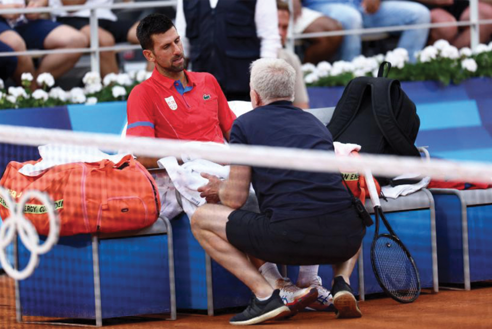 Novak Djokovic incertain pour les demi-finales olympiques